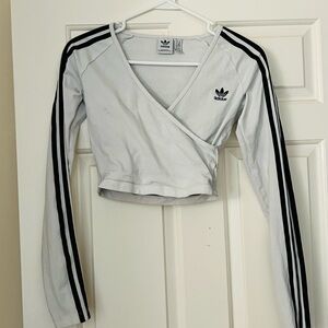 Adidas Women's White Long Sleeve Top